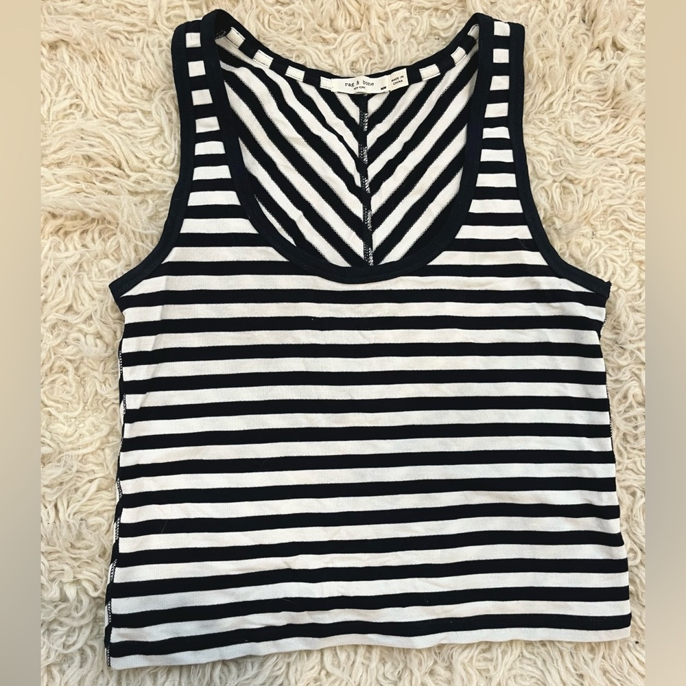 Rag & Bone | Indigo Striped Tank Top